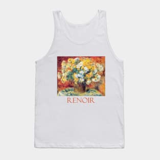 Chrysanthemums by Pierre Auguste Renoir Tank Top